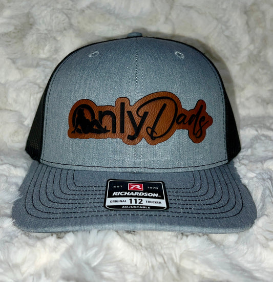 Only Dads Richardson 112 Trucker Hat, Funny Leatherette Patch