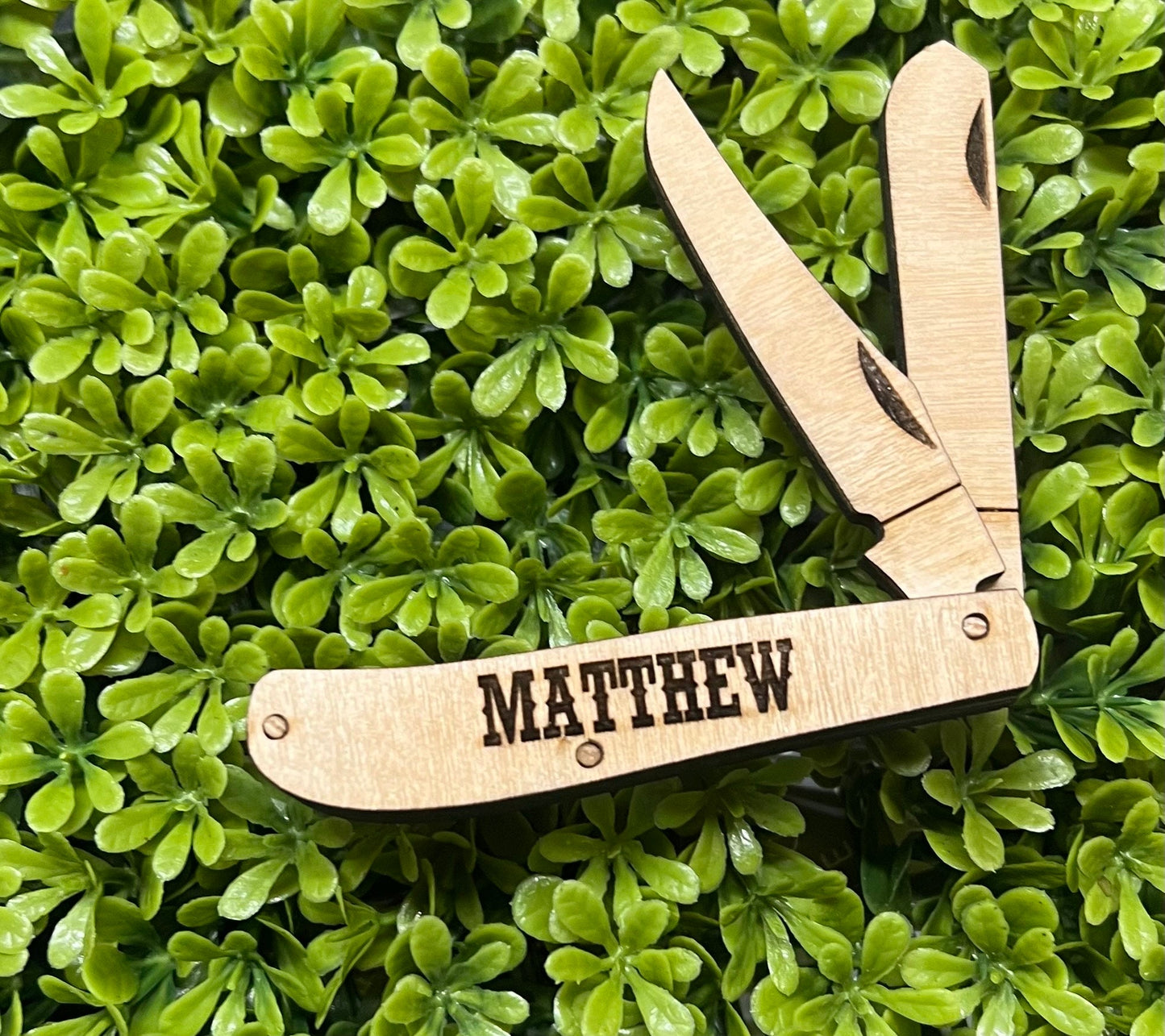 Personalized Wooden Toy Knife, Pretend Play Pocket Knife