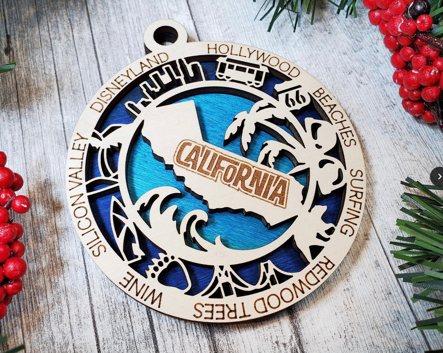 State Ornament, Handcrafted Home Decor