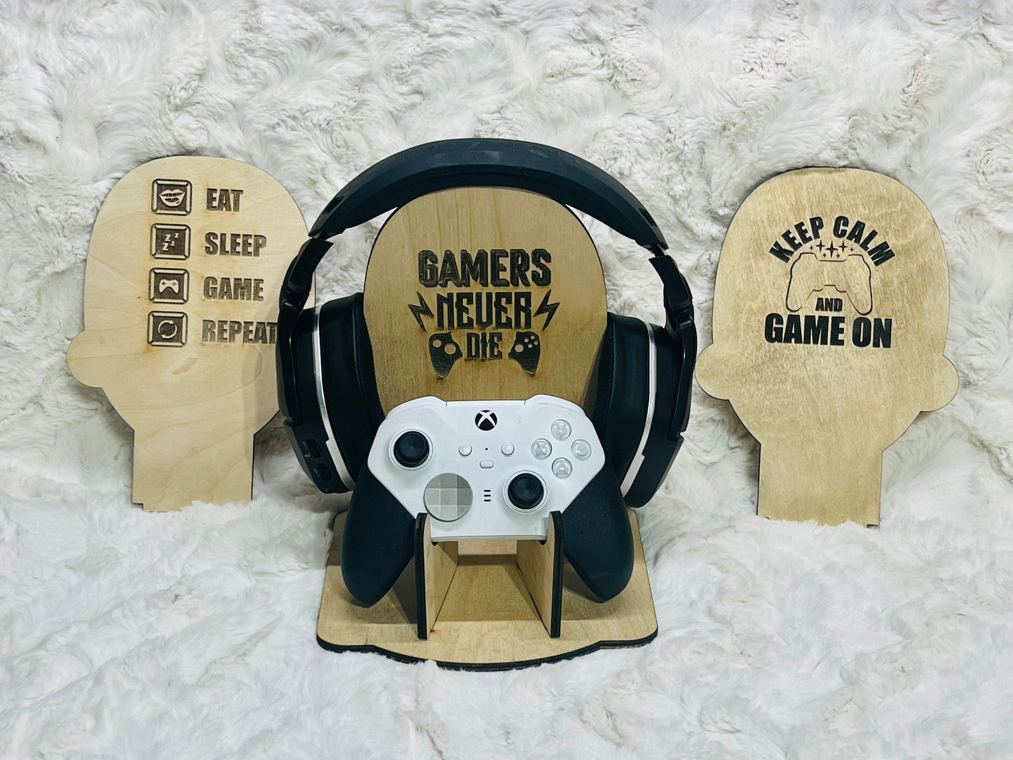 Gaming Stand Gamer Headset Holder Controller Stand Gamertag