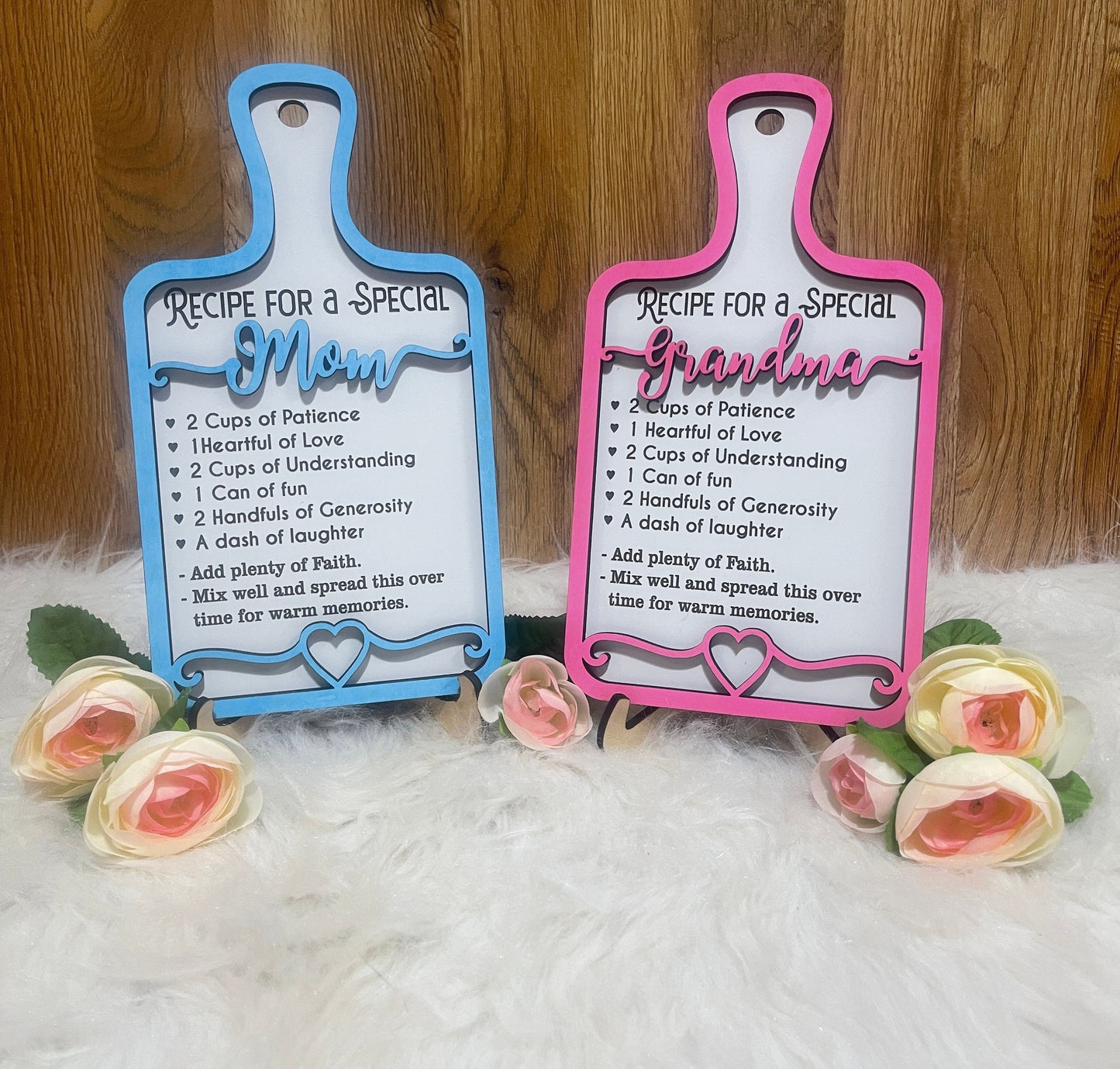 Mom's Recipe Decorative Cutting Board, Mother's Day Gift