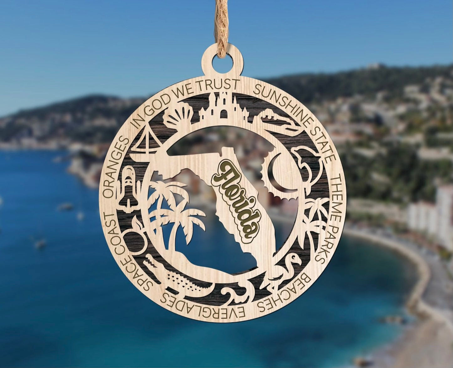 State Ornament, Handcrafted Home Decor