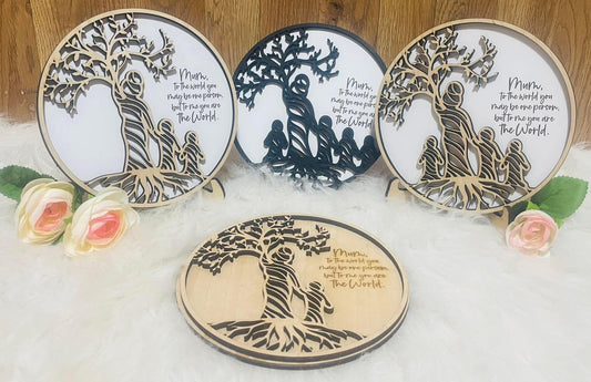Mom Tree Plaque