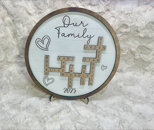 Personalized Name Tile Plaque