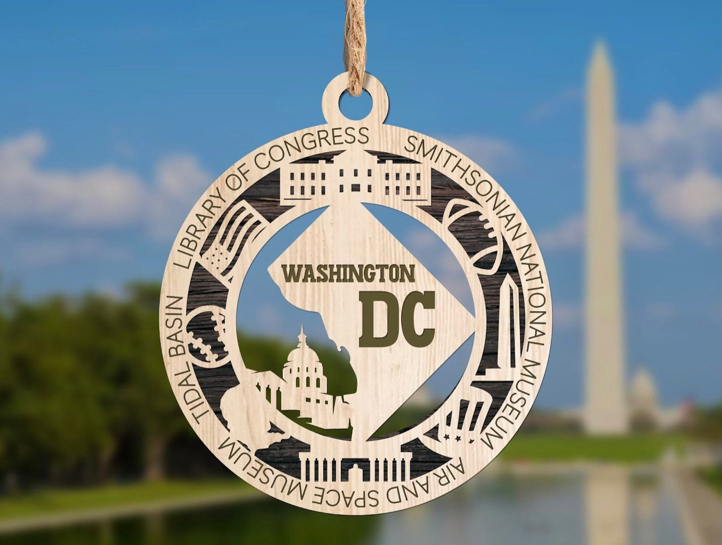 State Ornament, Handcrafted Home Decor