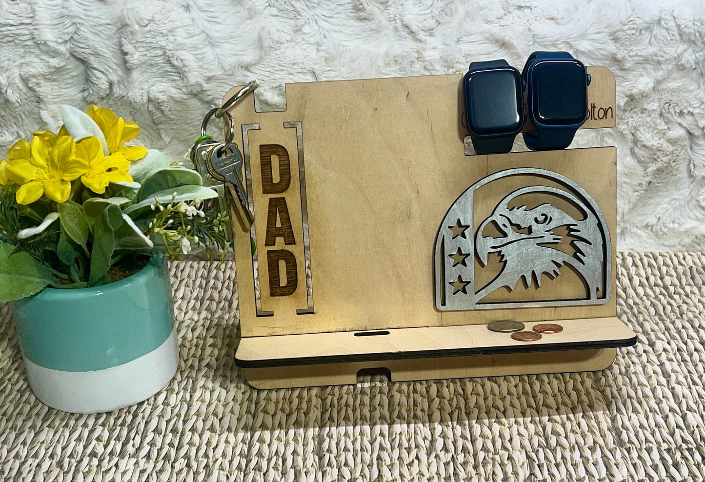 Personalized Nightstand Organizer Father’s Day gift